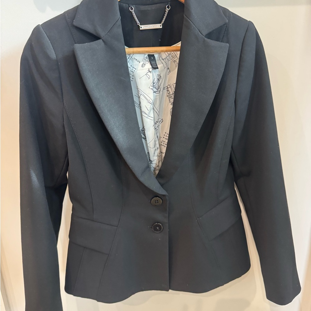 White House Black Market Charcoal Blazer